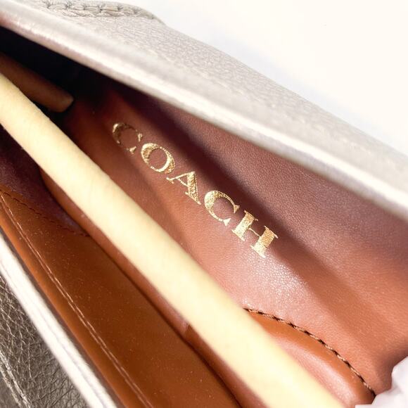 Coach Metallic Gold Women's Loafers - Picture 5 of 10